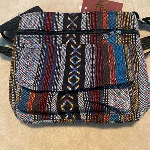 NWT Alfa Fabric Bag with Aztec Motif
